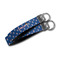 Blue Pirate Webbing Keychain FOBs - Size Comparison