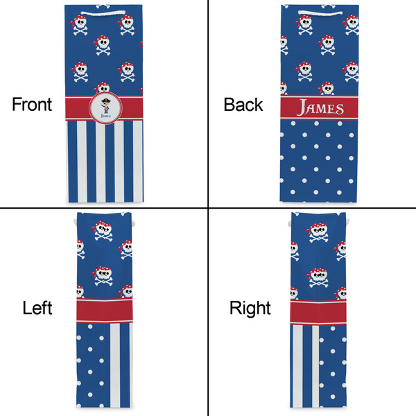 Blue Pirate Wine Gift Bag - Gloss - Approval