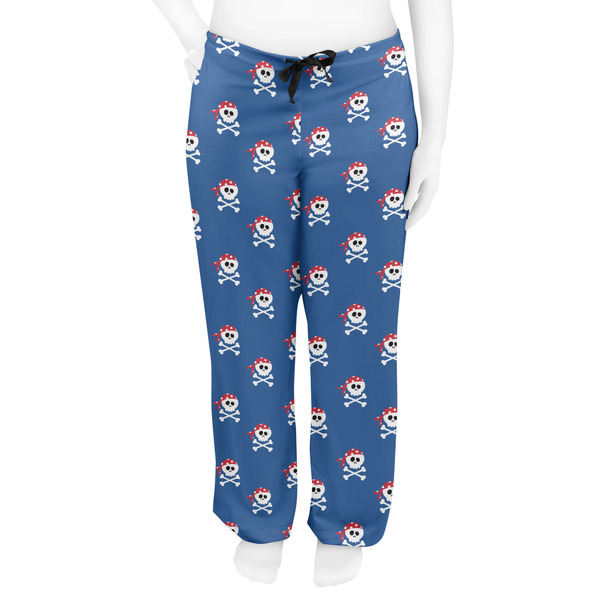 Blue Pirate Women's Pj on model - Front