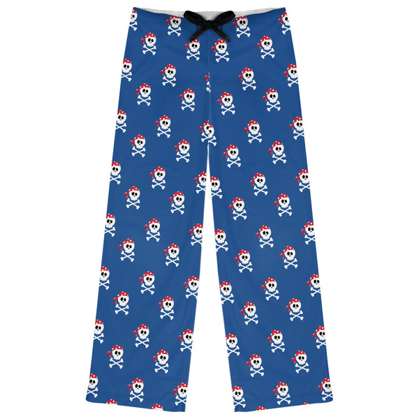 Custom Blue Pirate Womens Pajama Pants - M