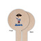 Blue Pirate Wooden 6" Food Pick - Round - Single Sided - Front & Back
