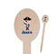 Blue Pirate Wooden Food Pick - Oval - Closeup
