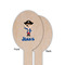 Blue Pirate Wooden Food Pick - Oval - Single Sided - Front & Back