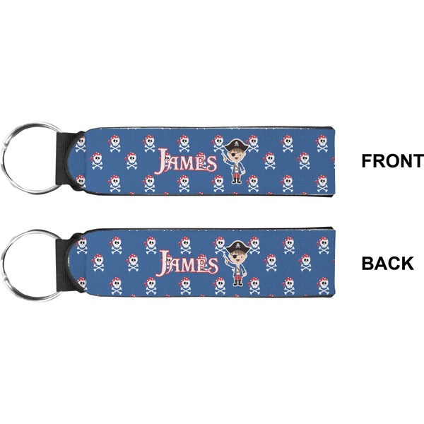 Blue Pirate Wristlet (Front + Back)