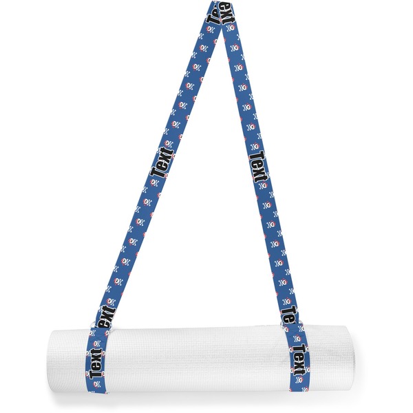 Custom Blue Pirate Yoga Mat Strap (Personalized)