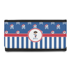 Blue Pirate Leatherette Ladies Wallet (Personalized)