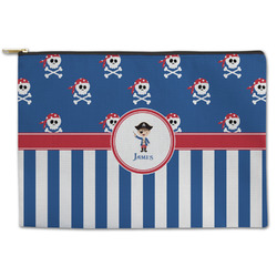 Blue Pirate Zipper Pouch (Personalized)