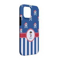Blue Pirate iPhone Case - Rubber Lined - iPhone 13 (Personalized)