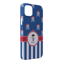Blue Pirate iPhone Case - Plastic - iPhone 14 Pro Max (Personalized)