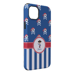 Blue Pirate iPhone Case - Rubber Lined - iPhone 14 Pro Max (Personalized)