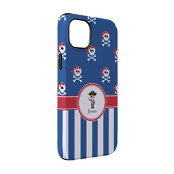 Blue Pirate iPhone Case - Rubber Lined - iPhone 14 (Personalized)