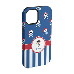 Blue Pirate iPhone Case - Rubber Lined - iPhone 15 Pro (Personalized)