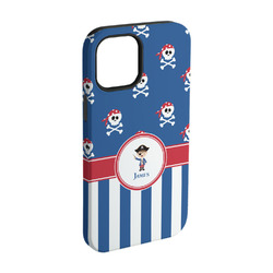 Blue Pirate iPhone Case - Rubber Lined - iPhone 15 (Personalized)