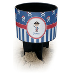 Blue Pirate Black Beach Spiker Drink Holder (Personalized)