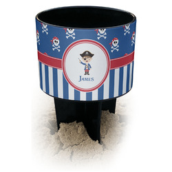 Blue Pirate Black Beach Spiker Drink Holder (Personalized)