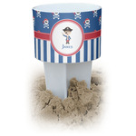 Blue Pirate White Beach Spiker Drink Holder (Personalized)