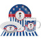 Pirate Themed & Stripes Personalized Plate for Boys
