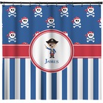Blue Pirate Shower Curtain (Personalized)