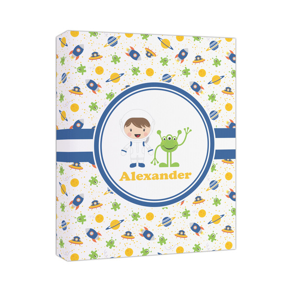 Custom Boy's Space Themed Canvas Print (Personalized)