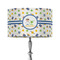 Boy's Space Themed 12" Drum Lampshade - ON STAND (Fabric)