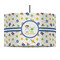 Boy's Space Themed 12" Drum Lampshade - PENDANT (Fabric)