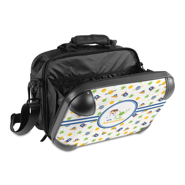 Boy's Space Themed 15" Hard Shell Briefcase - Open