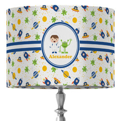 Boy's Space Themed 16" Drum Lamp Shade - Fabric (Personalized)