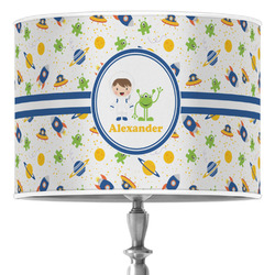 Boy's Space Themed Drum Lamp Shade (Personalized)