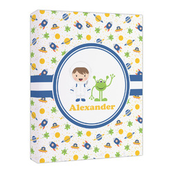 Boy's Space Themed Canvas Print - 16x20 (Personalized)