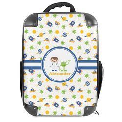 Boy's Space Themed 18" Hard Shell Backpack (Personalized)