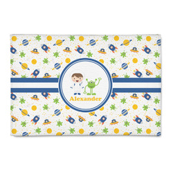 Boy's Space Themed 2' x 3' Indoor Area Rug (Personalized)
