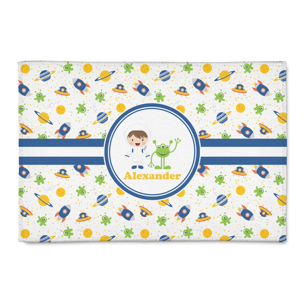 Custom Boy's Space Themed 2' x 3' Indoor Area Rug (Personalized)
