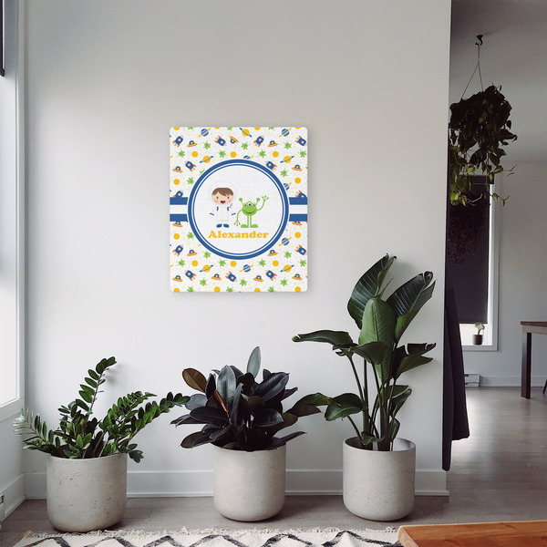 Boy's Space Themed 20x24 - Canvas Print - In Context