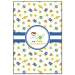 Boy's Space Themed Wood Print - 20x30 (Personalized)