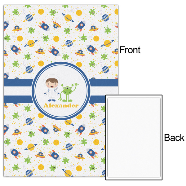 Boy's Space Themed 24x36 - Matte Poster - Front & Back