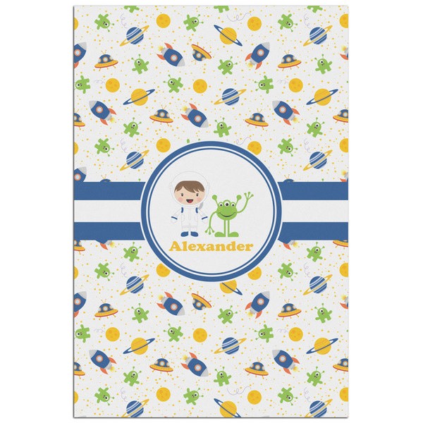 Custom Boy's Space Themed Poster - Matte - 24x36 (Personalized)