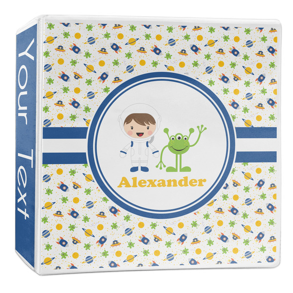 Custom Boy's Space Themed 3-Ring Binder - 2 inch (Personalized)