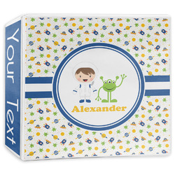 Boy's Space Themed 3-Ring Binder - 3 inch (Personalized)