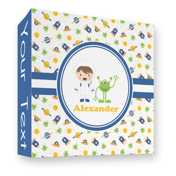 Boy's Space Themed 3 Ring Binders - Full Wrap - 3" - FRONT