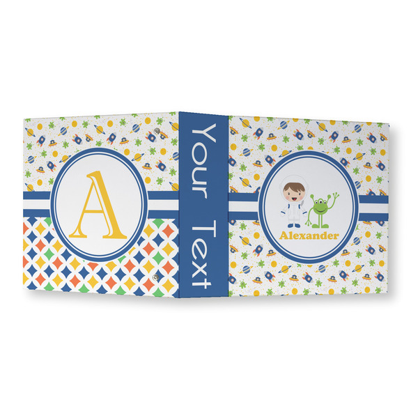 Boy's Space Themed 3 Ring Binders - Full Wrap - 3" - OPEN OUTSIDE