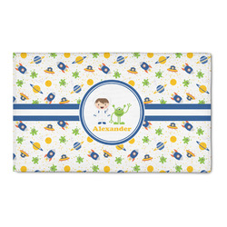 Boy's Space Themed 3' x 5' Patio Rug (Personalized)