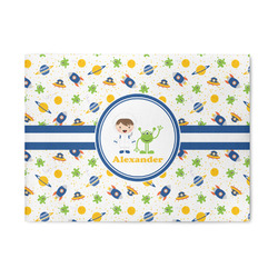 Boy's Space Themed 5' x 7' Patio Rug (Personalized)