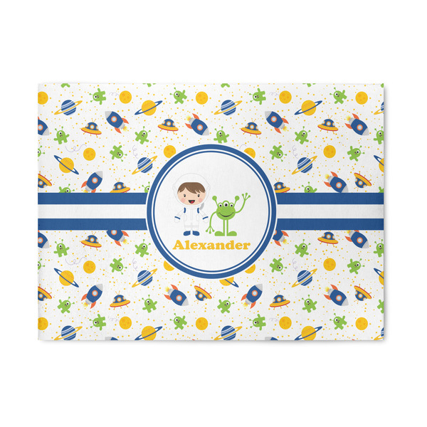 Custom Boy's Space Themed 5' x 7' Patio Rug (Personalized)