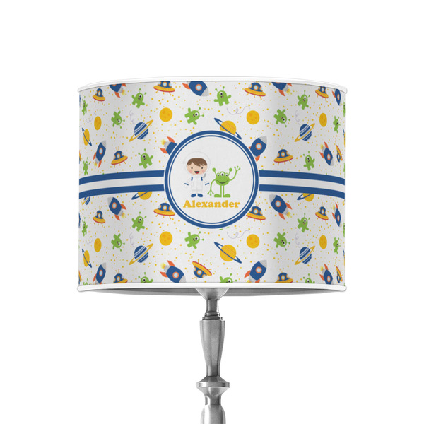 Boy's Space Themed 8" Drum Lampshade - ON STAND (Poly Film)