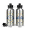 Boy's Space Themed Aluminum Water Bottle - Front and Back