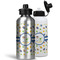 Boy's Space Themed Aluminum Water Bottles - MAIN (white &silver)