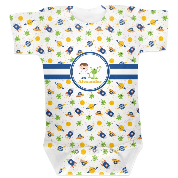 Custom Boy's Space Themed Baby Bodysuit 3-6 (Personalized)