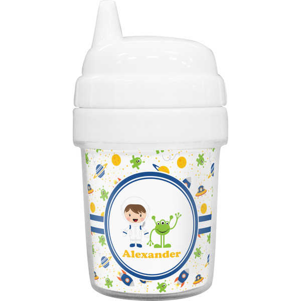 Custom Boy's Space Themed Baby Sippy Cup (Personalized)