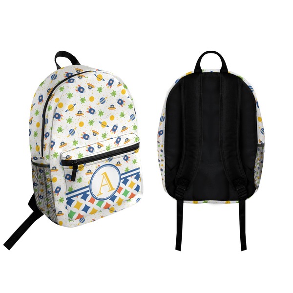 Boy's Space Themed Backpack front and back - Apvl