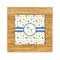 Boy's Space Themed Bamboo Trivet with 6" Tile - FRONT